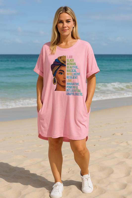β¨ Abito/T-shirt oversize con stampa artistica β¨
