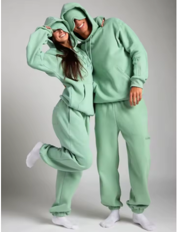 Completo tuta unisex 2 pezzi (felpa + pantaloni)