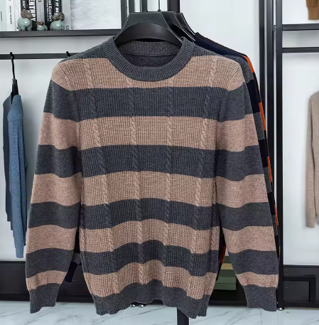 🧶 Maglione a Righe Uomo – Stile e Comfort 🧶