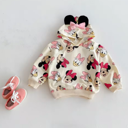 Felpa con cappuccio Disney – Minnie e Daisy