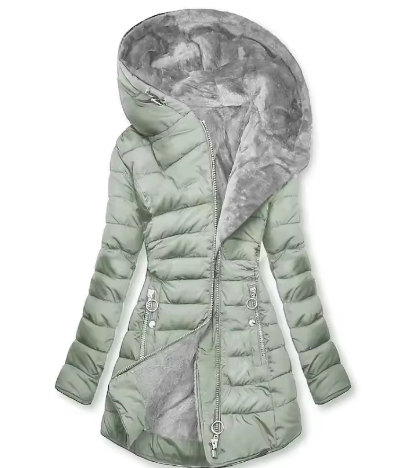 ❄️ Piumino Lungo con Cappuccio e Interno in Pelliccia ❄️  Calore, stile e morbidezza in ogni dettaglio! 💫