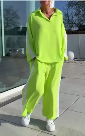 Completo donna 2 pezzi ampio e leggero (camicia + pantaloni)