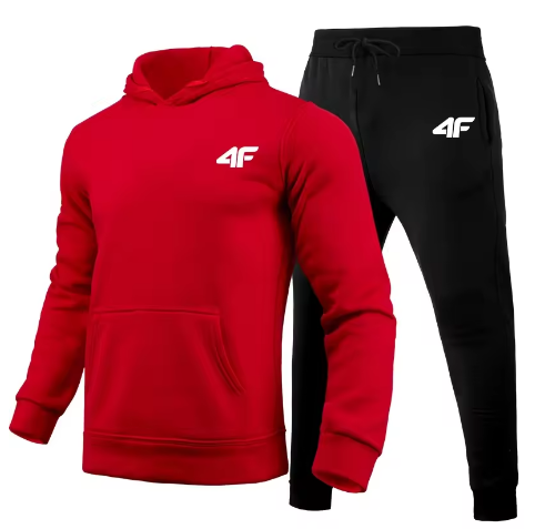 Completo sportivo unisex 2 pezzi (felpa + pantaloni)