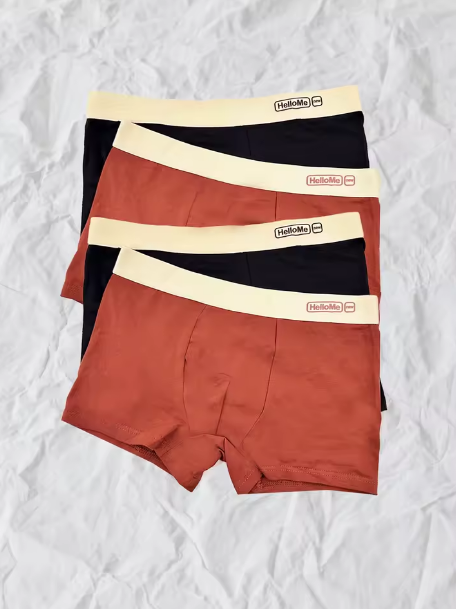 Boxer uomo in cotone morbido – set 4 pezzi