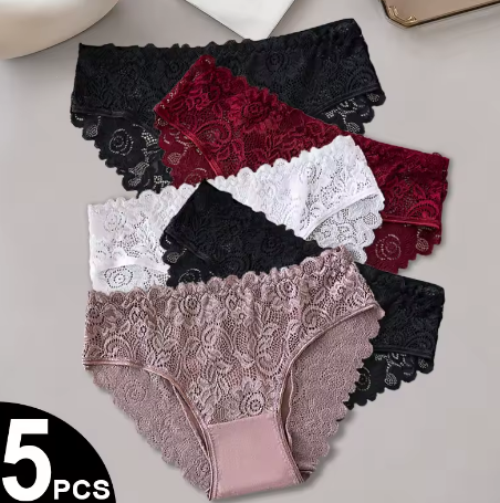 Set 5 Slip in Pizzo – Eleganza e Comfort Ogni Giorno 🌸