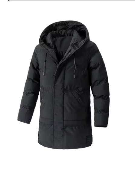Parka Uomo Invernale – Giacca Lunga Imbottita con Cappuccio