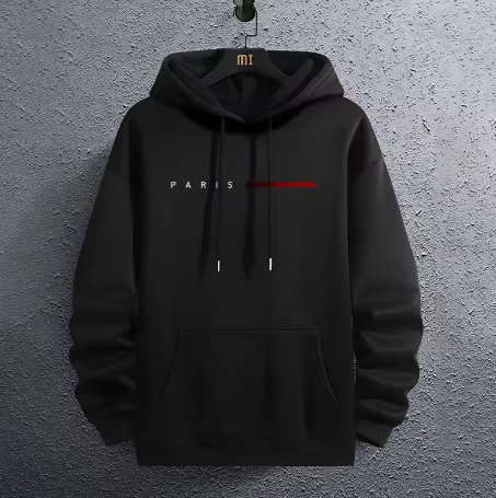 Felpa con cappuccio “PARIS” nera 🇫🇷