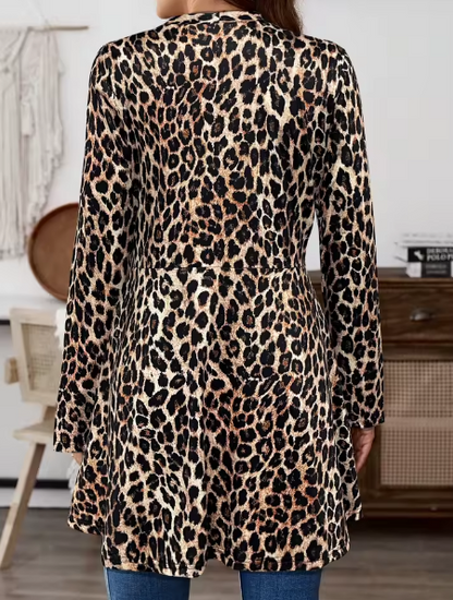 Giacca Leggera Donna – Stampa Animalier Leopardata