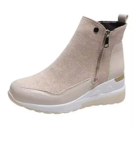 Sneakers donna con zeppa interna e zip laterale – Eleganza e comfort in un’unica scarpa