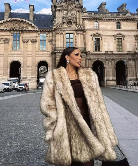 ✨🧥 Cappotto in eco-pelliccia effetto volpe 🧥✨