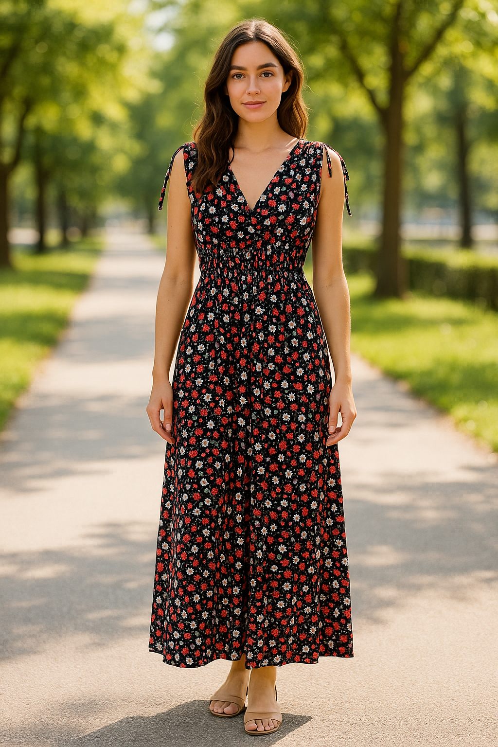 🌸 Abito lungo floreale – Elegante e comodo 🌸