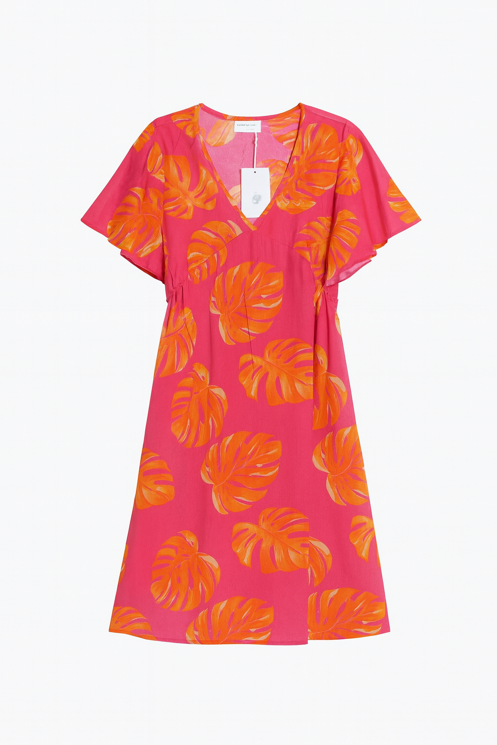 Abito estivo con stampa tropicale