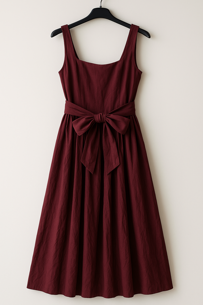 🌸 Abito lungo bordeaux elegante e versatile 🌸