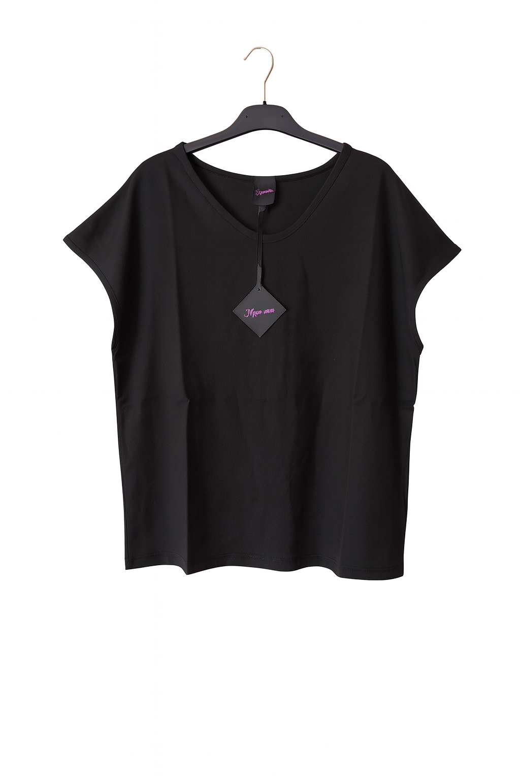 T-shirt nera donna