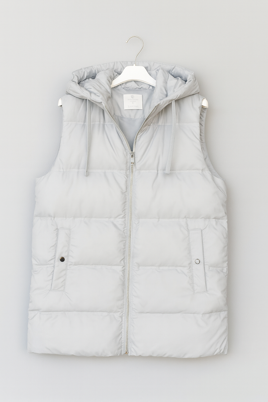 🧥 Gilet imbottito con cappuccio