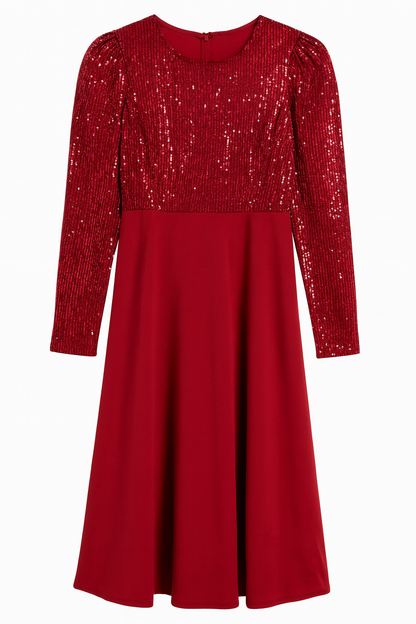 ✨ Abito rosso elegante con paillettes ✨