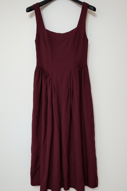 🌸 Abito lungo bordeaux elegante e versatile 🌸