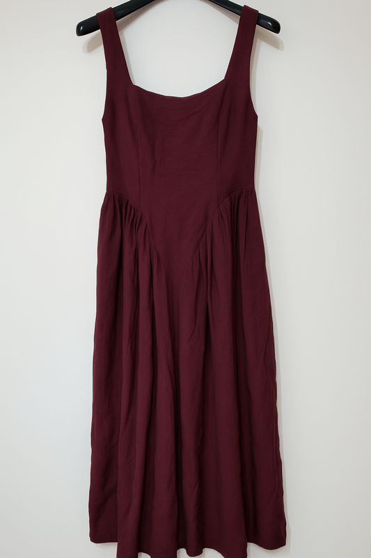 🌸 Abito lungo bordeaux elegante e versatile 🌸