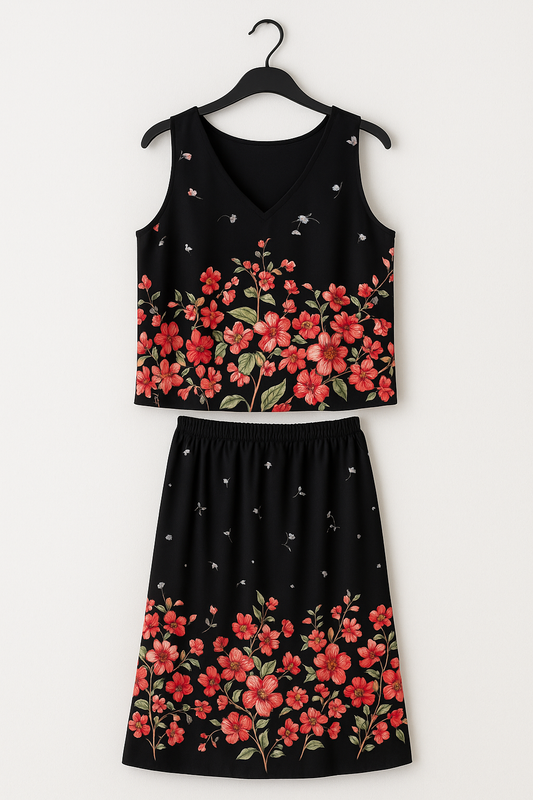 🌸 Completo donna floreale elegante estate 🌸