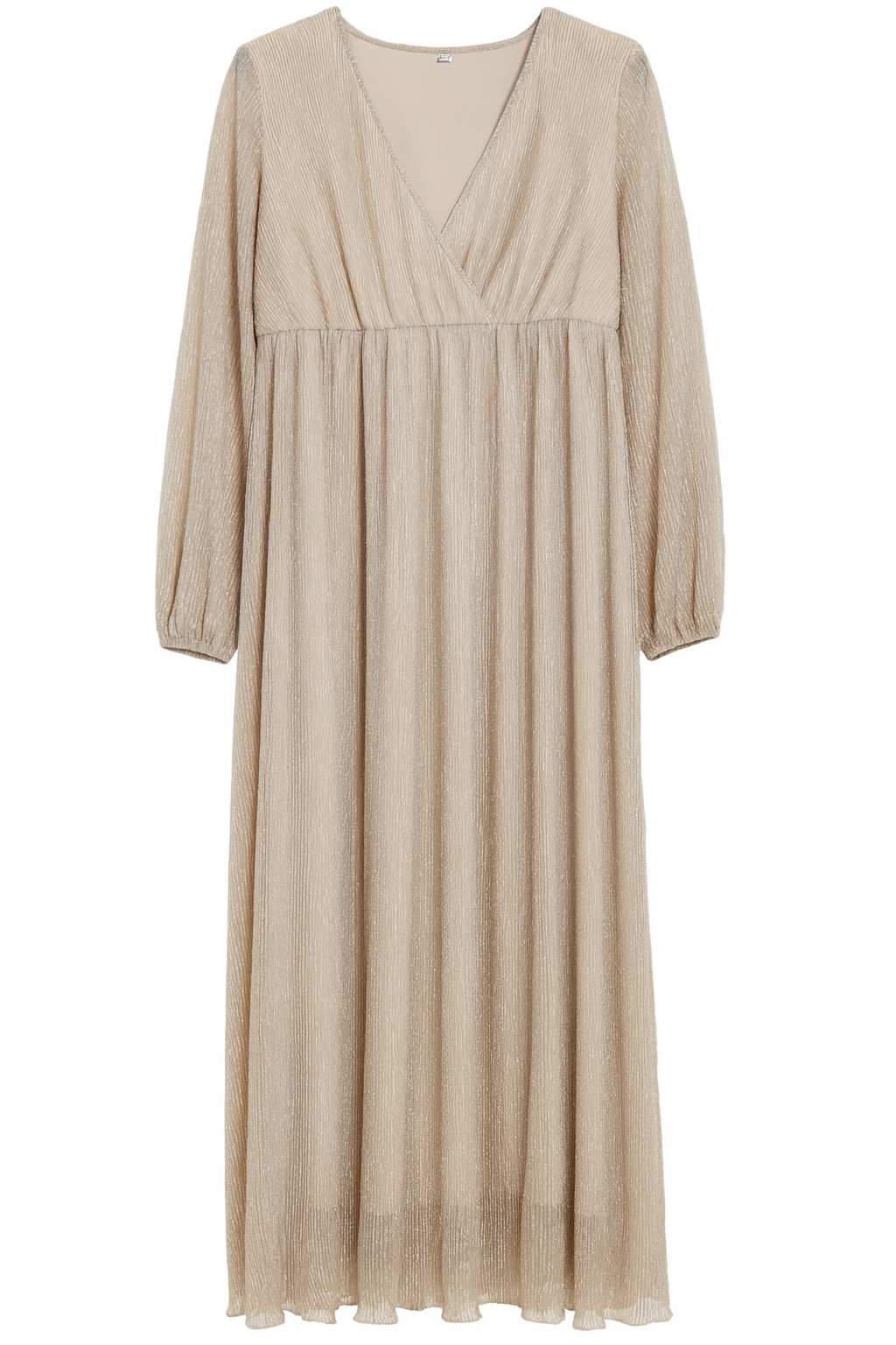 🌟 Abito elegante plissé color champagne 🌟
