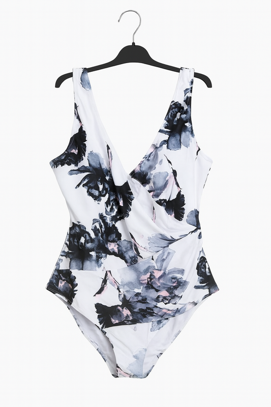 Costume intero donna elegante a fiori