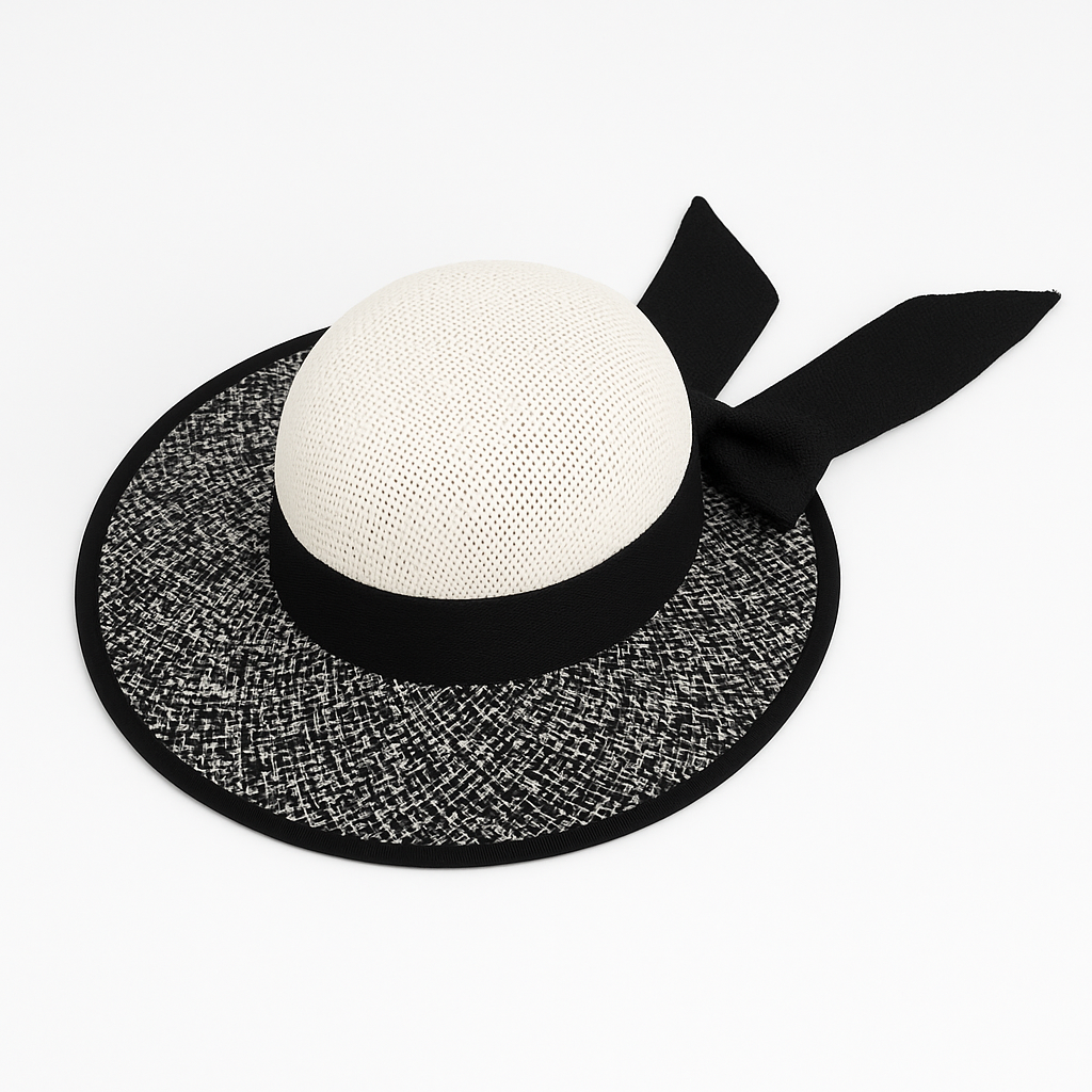Cappello elegante a tesa larga