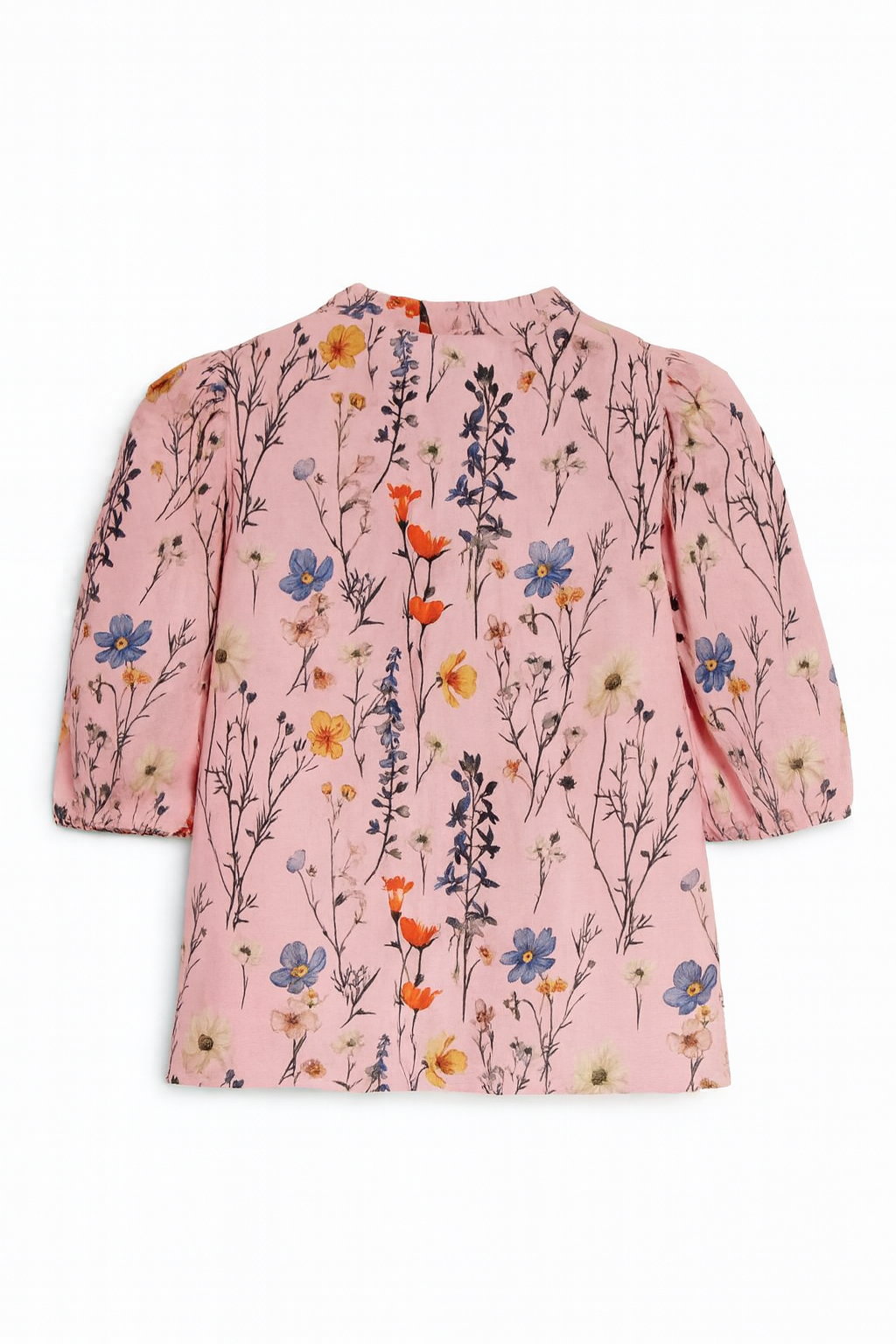 🌸 Blusa floreale rosa con scollo a V